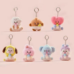 BANGTAN Baby Bottle Plush Doll Keychain