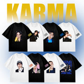 Unisex KPOP Album Graphic Print Cotton T-Shirt