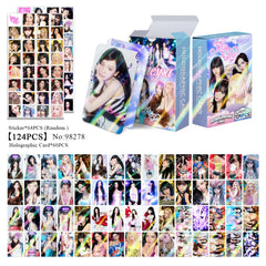 124PCS AE KISS N TELL Holographic Photocard Sticker