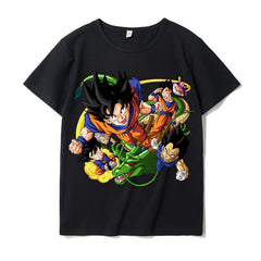 Casual Goku Printed Cotton T-shirt