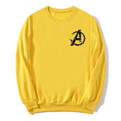 Unisex Avengers Logo Printed Round Neck Sweatshirt