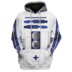 Unisex Chic R2-D2 3D Printed Cosplay Hoodie