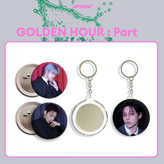 ATE "GOLDEN HOUR: Part.5" Album Badge Mirror Keychain