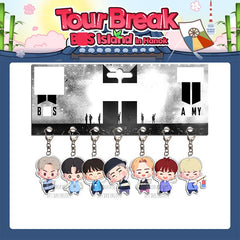 BANGTAN Tour Break Acrylic Keychain Set