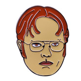 Funny Dwight Schrute Pin Brooch