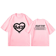 KPOP Album READY TO BE Letter T-shirt