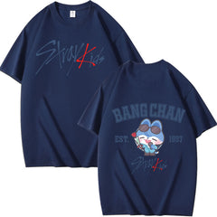 KPOP Graphic Print Summer Short-sleeved T-shirt