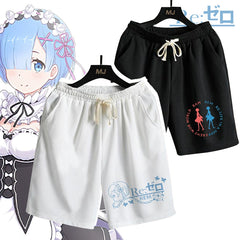 Casual Rem Anime Cos Summer Shorts