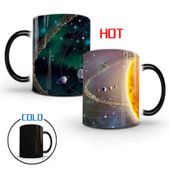 Planet Solar System Color Changing Ceramic Mug
