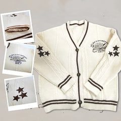 Casual TTPD Star Cardigan Sweater