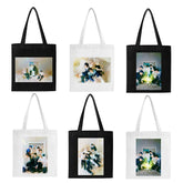KPOP Graphic Print Canvas Shoulder Bag