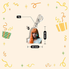 MINJU YUNAH MOKA WONHEE IROHA Acrylic Keyring Pendant