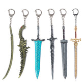 Trendy Game Sword Model Keychain Pendant