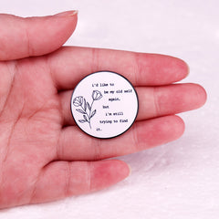 Taylor Lyrics Brooch Badge