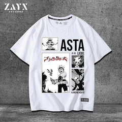 Men's Anime COS Cotton Fake Two-piece T-shirt