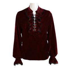 Medieval Gothic Retro Men's Cosplay Long-sleeved Shirt