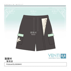 Unisex Venti Cosplay T-shirt Shorts Set