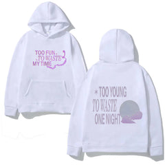 KPOP TOUCH Lyric Letter Printed Hoodie