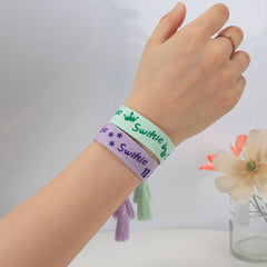 Swiftie Handwoven Fringed Bracelet