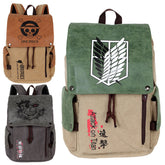 Versatile Anime Canvas Backpack