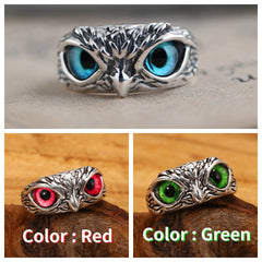 Adjustable Eyes Owl Ring