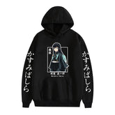 Unisex Anime Print Casual Pullover Hoodie