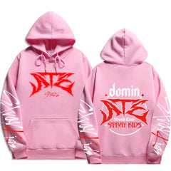 KPOP ATE LOGO Print Pullover Hoodie