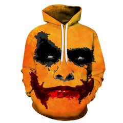 Unisex Joker Graffiti Printed 3D Casual Hoodie
