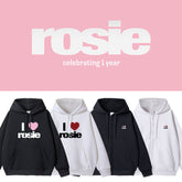 I Love ROSIE Print Cotton Hoodie