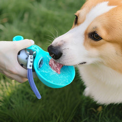 2-in-1 Portable Dog Water Bottle with Foldable Bowl