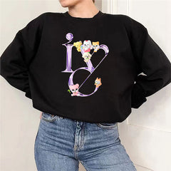 Girl Group Album Logo Printed Sweatshirt