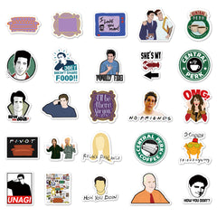 55 Friends Graffiti Waterproof Stickers