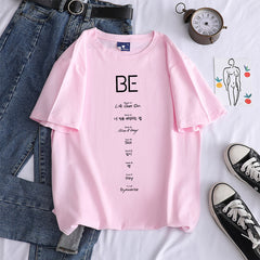 Trendy Kpop BE Cotton Short-sleeved T-shirt