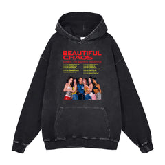 Vintage KPOP BEAUTIFUL CHAOS Washed Hoodie