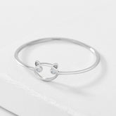 Exquisite Silver Kitten Ring