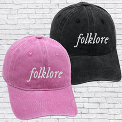 Vintage Washed Taylor Folklore Baseball Cap