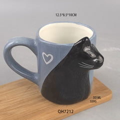 Kissing Cats Ceramic Mug