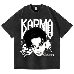 SKZ KARMA Cotton Washed T-shirt