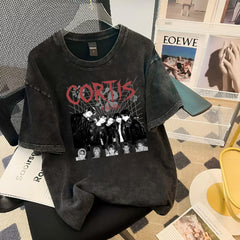 Cortis Poster Cotton Washed Short-sleeved T-shirt