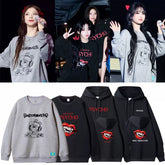 BM PSYCHO Printed Pullover Hoodie Top