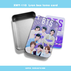 KPOP Photo Card 30PCS Storage Iron Box Set