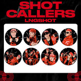 "SHOT CALLERS" Badge Mirror Keychain