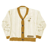Taylor Invisible String Striped Knitted Cardigan