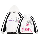 KPOP Album MANIAC Logo Color Block Hoodie