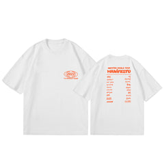KPOP Manifesto Letter Short-sleeved Tee