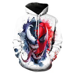 Unisex Comic 3D Print Pocket Loose Hoodie