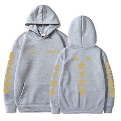 Casual Anime Team Logo Print Hoodie