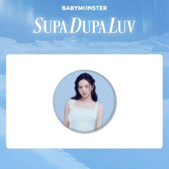 BM SUPA DUPA LUV Badge Mirror Keychain Pendant