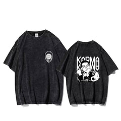 KPOP KARMA Double-sided Printed Washed T-shirt
