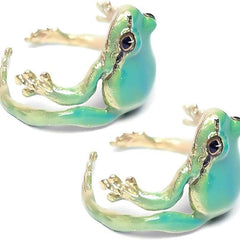 Niche Blue Frog Ring